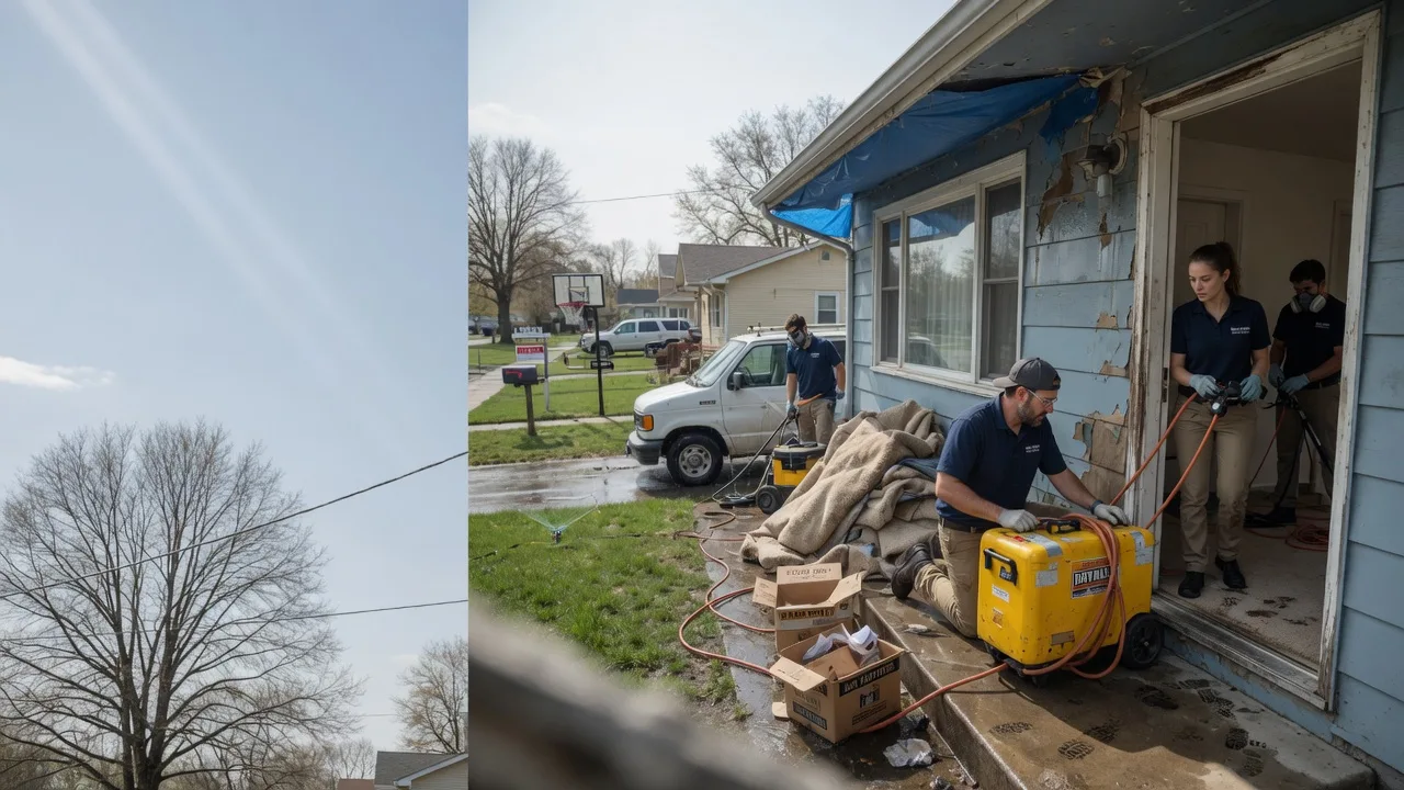 Basement Flood Cleanup in New Edinburg, AR near me